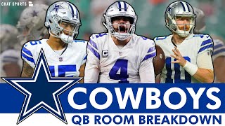 Dak Prescott’s Future Trey Lance vs Cooper Rush For QB2  Dallas Cowboys QB Room Breakdown [upl. by Nerraj]