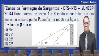 Curso de Formação de Sargentos CFS I15 – VUNESP 2014 Geometria [upl. by Nerra]