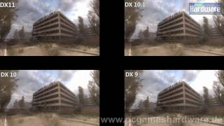 Stalker Call of Pripyat Benchmark DirectX 11 vs 101 vs 9 [upl. by Ahsait734]