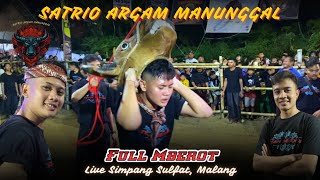 MAS GILANG amp MAS RASEL MBEROT‼️SATRIO ARGAM MANUNGGAL Live Simpang Sulfat Malang [upl. by Elyl]