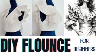 Easy DIY Flounce Tutorial for Beginners  Free Printable Pattern Included [upl. by Adnahsam]