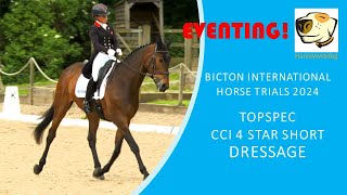 Ros Canter and Lordships Graffalo Bicton International Horse Trials 4S Dressage Friday [upl. by Roehm]