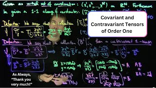 Covariance and Contravariance for Tensors of Order 1 [upl. by Ahsikad]