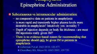 Anaphylaxis and the use of Epinephrine Richard Nicklas MD [upl. by Ladonna679]