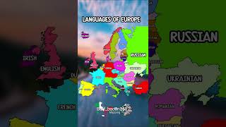 Languages of Europe world india foryou viral vs usa shorts map mapping mapper [upl. by Iras]