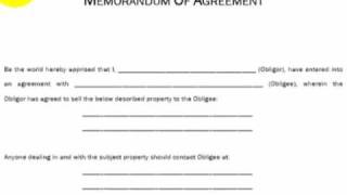 Memorandum of Agreement Explained Real Estate Investing [upl. by Lannie]