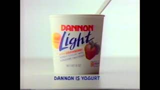 Dannon Light Yogurt 1989 TV Commercial [upl. by Yrreiht]