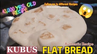 FLAT BREAD RECIPE  KUBUS [upl. by Spillihp]