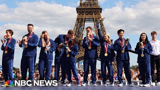 Team USA figure skaters finally get gold medals in Paris [upl. by Chui]