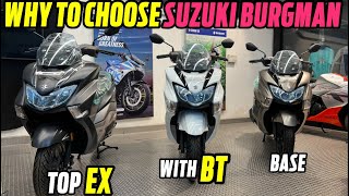 Top 5 Points To Buy Suzuki Burgman In 2024  Suzuki Burgman Street 125 New Model 2024 [upl. by Annekahs]