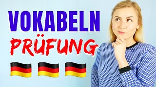 Die wichtigsten Wörter auf Deutsch von A1  B2 │Thema PRÜFUNG [upl. by Andee589]