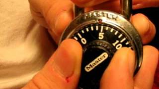 How to crack a Master Lock combination [upl. by Mogerly]