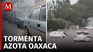 Tormenta atípica deja múltiples daños en Oaxaca no reportan víctimas [upl. by Anastasia427]