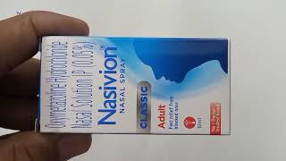 Nasivion Nasal Spray Uses  Oxymetazoline Hydrochloride Nasal solution ip uses  Nasivion nasal nose [upl. by Jarvey]