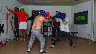 COUDOUX SEMBROUILLE AVEC NINA😂COUDOUX ET 3 CHEVEUX GROS SPARRING DE BOXE🥊jeanpormanove [upl. by Porcia]