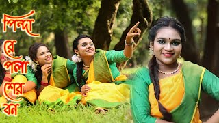 পিন্দারে পলাশের বন Pindare polasher bon cover dance [upl. by Norehs821]