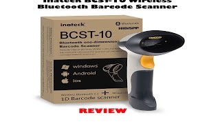 Inateck BCST10 Wireless Bluetooth Barcode Scanner Review [upl. by Armmat]