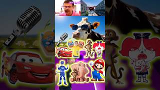 Funny cow valid niki 🆚McQueen car tileshop musicgame pawpatrol 🆚 lightningmcqueen [upl. by Devad]