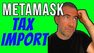 Importing Metamask Transactions to Crypto Tax Software [upl. by Asserrac]