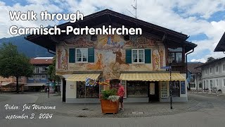 GarmischPartenkirchen  Walk 4K [upl. by Dorella]