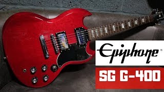 Epiphone SG G400 Cherry Red Review [upl. by Paulo582]