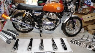 Royal Enfield Interceptor 650 and GT 650 Exhaust  Silencer  King Indian  King Indian [upl. by Block977]