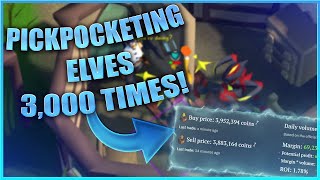 Pickpocketing x3000 Elves OSRS [upl. by Lleira]