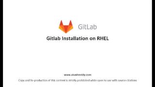 02 Installing Gitlab on RHEL  AWS [upl. by Capon899]