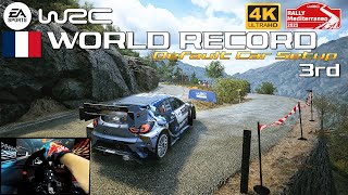 WORLD RECORD 3rd  EA SPORTS WRC  Poggiola Rally Mediterraneo France  Ford Puma  PXN V10 Gameplay [upl. by Herzog]