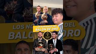 🏆 NOMINADOS AL BALÓN DE ORO ‼️ futbol shorts video football soccer [upl. by Jer719]