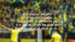 Bäst när de gäller  LYRIC  Gyllene Tider VM 2018 [upl. by Oimetra]