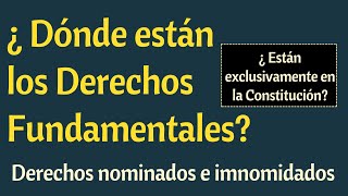 Qur són Los Derechos Nominados e Imnominados [upl. by Leinnad]