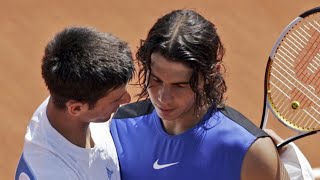 Nadal VS Djokovic First EVER Match in 2006  Beginning of a Legendary Rivalry [upl. by Yluj]