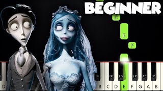 The Piano Duet  Corpse Bride  BEGINNER PIANO TUTORIAL  SHEET MUSIC by Betacustic [upl. by Nitsirc48]