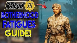 FALLOUT 76 Rare Armor Guide  Brotherhood Fatigues [upl. by Kirbie]