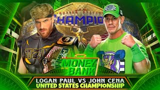 Logan Paul vs John Cena United States Championship Full Match WWE Money In The Bank 2024 Highlights [upl. by Eglantine]