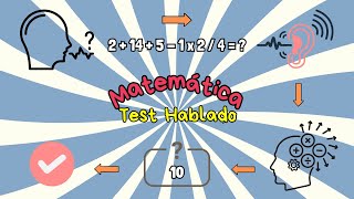 AGILIDAD MENTAL Test de MATEMÁTICA HABLADO TestTriviaQuiz [upl. by Adnowal]