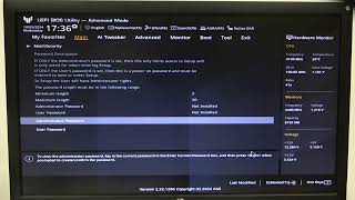 How to Change Admin Password for ASUS TUF B760 Motherboard [upl. by Emmalynne]