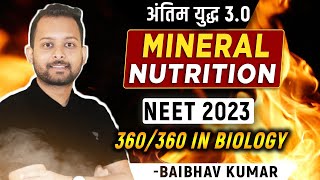 Mineral Nutrition in One Shot  Antim yudh 3O  NEET 2023 Crash Course [upl. by Netsriik]