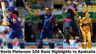 Kevin Pietersen Fantastic 104 vs Australia  ENG vs AUS  Cricket World Cup 2007 [upl. by Boudreaux938]