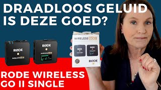 Rode Wireless Go II Single draadloze microfoon Review [upl. by Rugen]