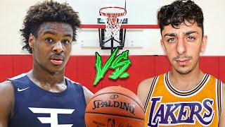 Bronny James VS FaZe Rug Intense 1v1 [upl. by Jaeger336]