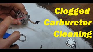 How To Clean a Clogged Carburetor on a 2 Cycle2 Stroke Engine Weed Eater Chainsaw Blower etc [upl. by Maghutte]