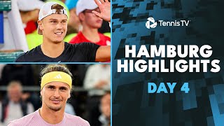 Zverev vs Gaston THRILLER Rune Fils Zhang amp More Feature  Hamburg 2024 Day 4 Highlights [upl. by Ailimat]