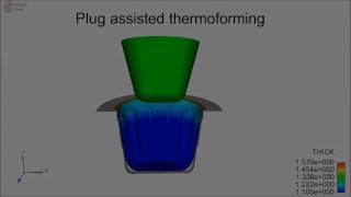 Plug Assisted Thermoforming with MSCDytran by MG technical solutions wwwmgtsnl [upl. by Natsirt649]