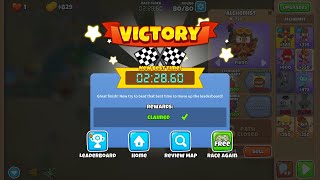 BTD6 Race “Spikes Caltrops and More” in 22860 4th [upl. by Naoh]