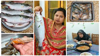 ২ কেজি ওজনের কোরাল মাছ 🐟 গলদা চিংড়ি 🍤 রান্না করলাম বোনের জন্য 🤤 bangladeshibloggershilpi [upl. by Farro931]