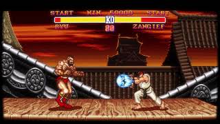 Street Fighter II The World Warrior widescreen mode demo with bsneshd [upl. by Skipp]