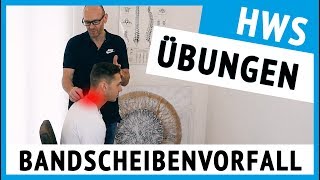 Bandscheibenvorfall HWS  3 Übungen für zu Hause sofort anwendbar [upl. by Htelimay748]