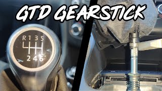 VW GOLF GTD Gearstick Install HUGE DIFFERENCE also works on GTI GTD amp R [upl. by Cima788]